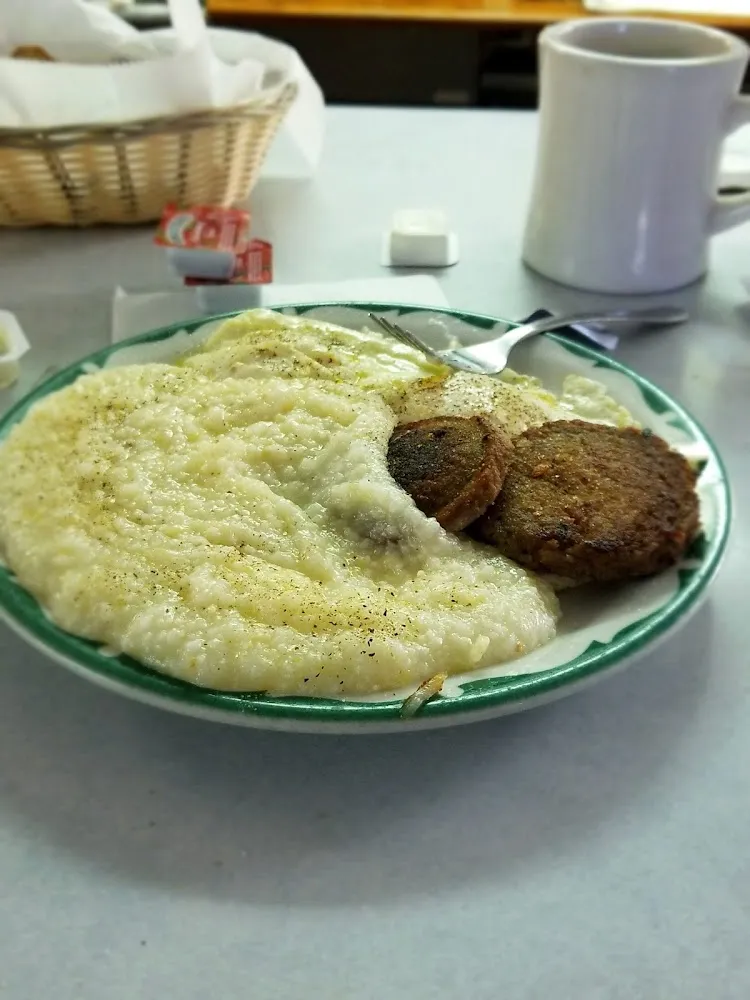 Eggs Grits and Sausage